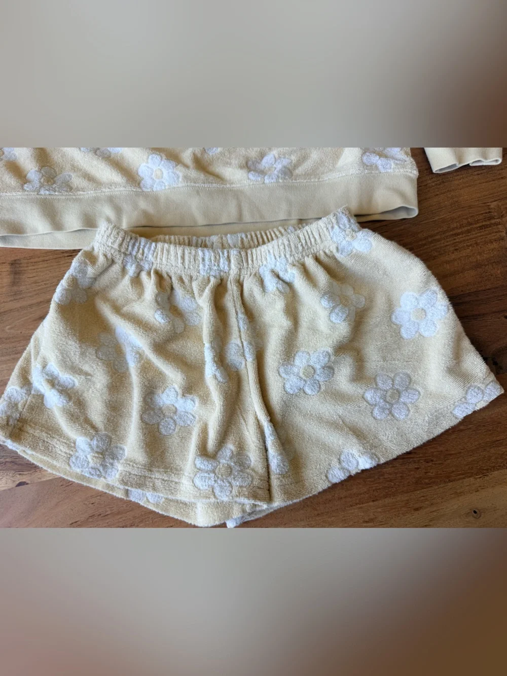 Rylee + Cru Cream Terry Two-Piece Set